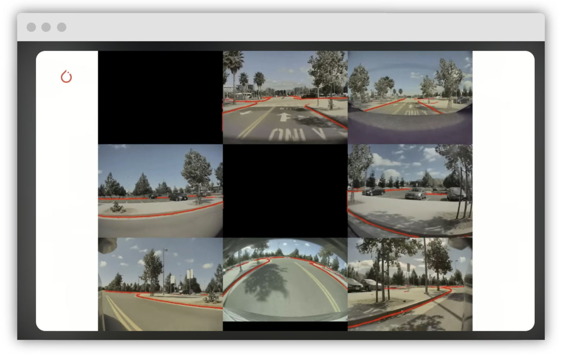 Multiview from the 8 perspective cameras